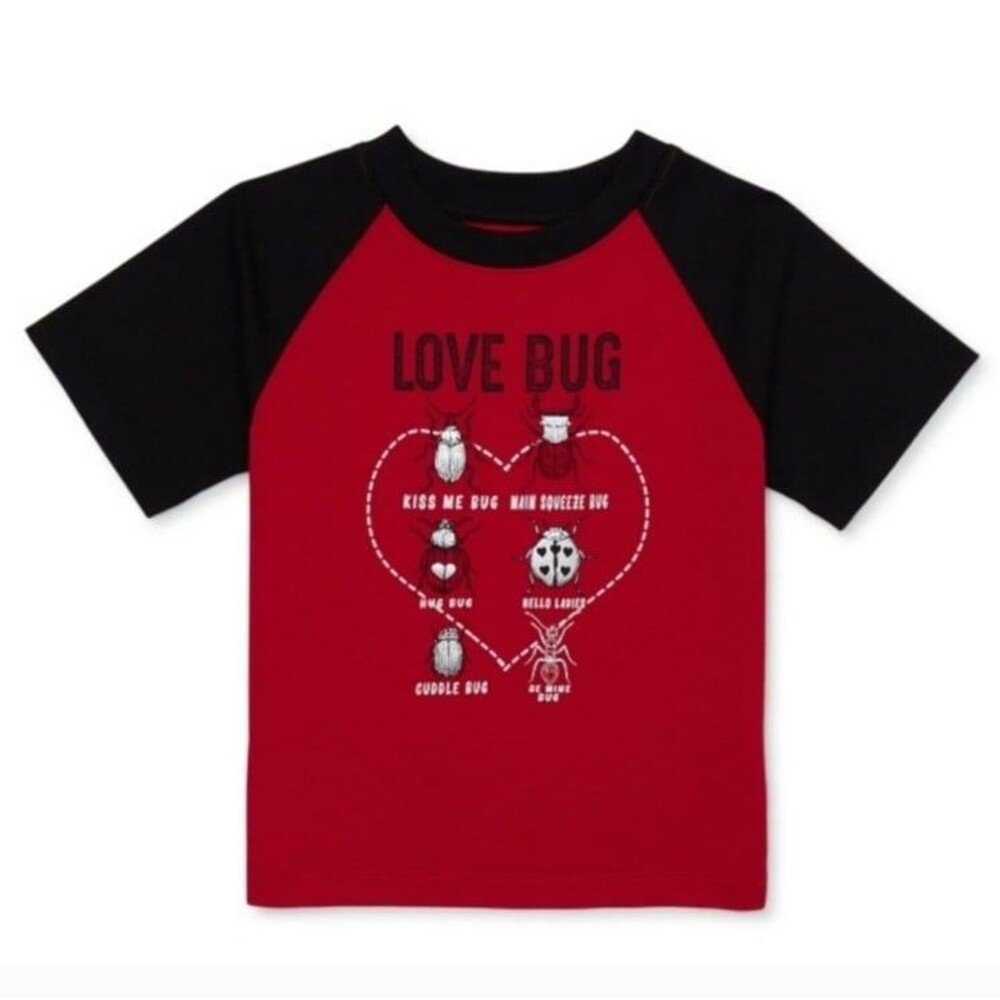 Valentine's Day Toddler Short sleeve Tee 18m